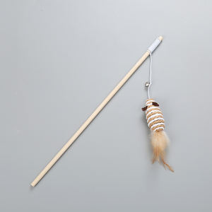 ของเล่นแมวแบบเชือกติดขนนกบนไม้ <span class=keywords><strong>ราคา</strong></span>ส่งถูก - Product Image 3