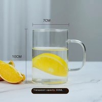 Ensemble Simple de 6 Tasses en Verre Multicolores pour Boissons Froides, Café et Thé