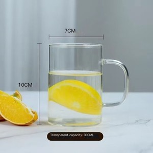 Bộ ly thủy tinh 6 màu đơn giản dùng cho đồ uống lạnh, cà phê & trà - Product Image 3