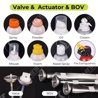 Vente directe d'usine aérosol en aluminium peut 500ml 600ml 1l 74*263mm extincteur 250ml boîtes en métal aérosol suppression des incendies