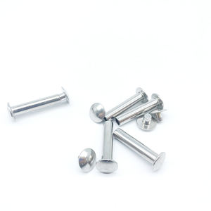 Remaches Combinados Macho y Hembra Semitubulares de Cabeza Redonda Plana de Acero Inoxidable No Estándar de 5*24 mm - Product Image 4