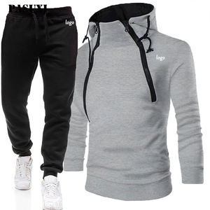 PASUXI Ensemble <span class=keywords><strong>Homme</strong></span> <span class=keywords><strong>Sport</strong></span> Décontracté Deux Pièces à Manches Longues Survêtement de <span class=keywords><strong>Sport</strong></span> Hip Hop pour Hommes - Product Image 1