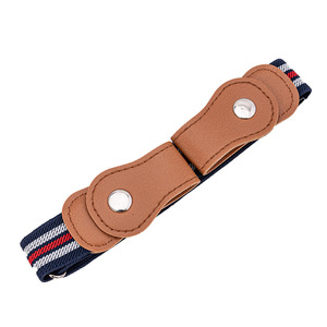 Ceintures élastiques pour enfants, garçons et filles, sangles de serrage réglables, boucle en alliage, tricot en coton, longueur 60-80 cm, pantalons - Product Image 5