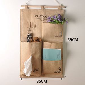 <b>TV</b> <b>Remote</b> <b>Control</b> Hanging Holder Household Fabric Pocket Wall Organizer Used to Hang Clutter - Product Image 5