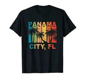 Customized Wholesale Panamanian Beach Spring National Summer Cotton Tee Shirt T Shirt For Men Cotton