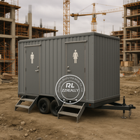 Remorque de toilette portable de luxe 2025 avec équipements haut de gamme pour des rassemblements exclusifs
