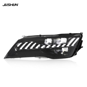 Ensemble de phares Jushun Audi A7 style RS7, LED DRL, clignotants séquentiels, 2011-2014 - Product Image 2