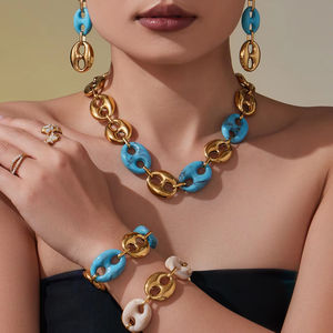 ชุดต่างหูผีเสื้อและสร้อยข้อมือสแตนเลสชุบทองคำขาวทันสมัยสำหรับวันครบรอบของผู้หญิง <span class=keywords><strong>JoJo</strong></span> - Product Image 1