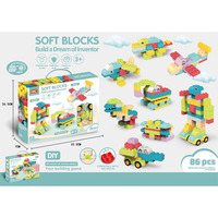 Kit créatif Jouet de jeu sensoriel pour les tout-petits et les enfants d'âge préscolaire Squeeze Stretch Squish Building Blocks Model Toy Compatible avec les enfants