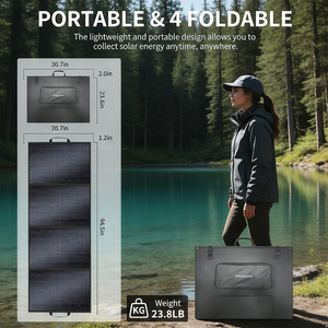 Panneaux solaires monocristallins portables et pliables de 400 W, haute efficacité 23,4 %, étanches IP68 pour générateur de station d'énergie - Product Image 3