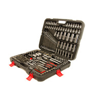 Ensemble d'outils mécaniques de 215 pièces, douilles et clés à cliquet, kit d'outils de réparation automobile, boîte à outils