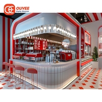 Présentoir de sol pour exportateurs, Projet clé en main pour café, Magasin de café multi-niveaux en plexiglas