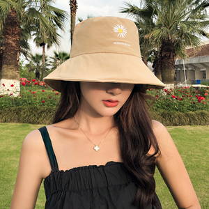 Nouveau style chrysanthème broderie <span class=keywords><strong>chapeau</strong></span> de pêcheur tout-match loisirs <span class=keywords><strong>parasol</strong></span> <span class=keywords><strong>chapeau</strong></span> de seau <span class=keywords><strong>chapeau</strong></span> - Product Image 6