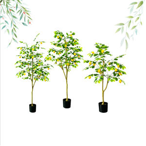 <span class=keywords><strong>Limonero</strong></span> Plástico artificial <span class=keywords><strong>Cuatro</strong></span> <span class=keywords><strong>estaciones</strong></span> Planta en maceta Ecológica 120cm Interior Exterior Balcón Jardín - Product Image 1