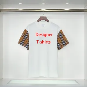 Nhà Máy Bán Buôn Chất Lượng Cao Thiết Kế Thương Hiệu Quần Áo Hợp Thời Trang T-Shirts Sang Trọng Thương Hiệu Nổi Tiếng Thiết Kế Người Đàn Ông Của T-Shirts