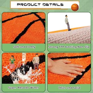 3 Pcs Tapis de sport <span class=keywords><strong>Football</strong></span> Tapis de sport antidérapant Tapis décoratif Tapis d'intérieur pour <span class=keywords><strong>chambre</strong></span> à coucher Salon Décoration - Product Image 5
