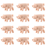 JUXINDA 12 Stück Mini-Schweinchen-Würfel aus Harz, 1 Zoll, Langlebiges Individuelles Design für Punktezählspiele bei Familienfeiern und Partys