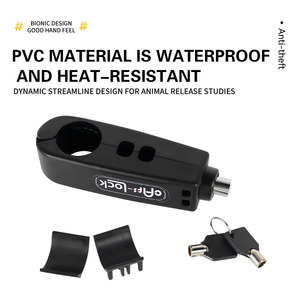 Blocco manubrio auto elettrica con freno olio <span class=keywords><strong>porta</strong></span> moto modificato antifurto bicicletta <span class=keywords><strong>serratura</strong></span> a mano con clacson comodo accessorio - Product Image 2