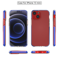 Coques de téléphone portable transparentes en TPU super fines, antichoc, anti-chute, avec protection de l'appareil photo 3D Airbag pour iPhone 13 Mini, protection intégrale