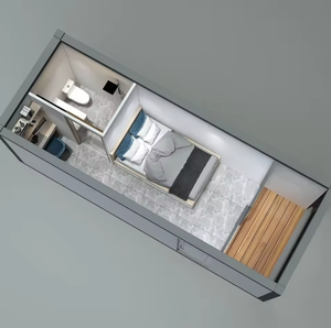 Rumah Kontainer Modular Prefabrikasi 10ft 20ft 30ft 40ft, Dapat Dilepas, Portabel, Flat Pack, Mobile, Kantor Kecil, Rumah - Product Image 5