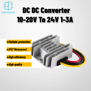 Convertisseur élévateur de tension DC-DC CALCULUS 12V vers 24V, 12 volts vers 24 volts, 3 <span class=keywords><strong>ampères</strong></span>, 72 watts - Product Image 2