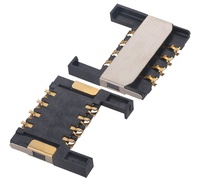 Konektor Soket Kartu SIM Tipe Push Pull 6pin Smt Shenzhen MUP Harga Langsung untuk Audio & Video GPS Aksesoris Ponsel Lainnya