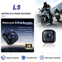 Caméra de tableau de bord pour moto YIXI L5, placement gauche, 2K HD, IP66, étanche à la poussière, objectif grand angle 130°, détection de collision et d'urgence