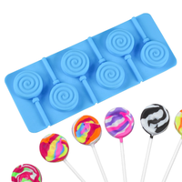 Hochwertige DIY Lutscher form 6 Stück Donut Schokolade DIY Lutscher Hard Candy Stick Einweg-Plattenspieler für Kinder