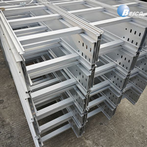 Harga pabrik 450x100mm rak tangga kabel logam Aluminium baki - Product Image 1