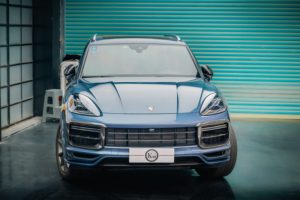 Para <span class=keywords><strong>Porsche</strong></span> <span class=keywords><strong>Cayenne</strong></span> 2018 2019 2020 <span class=keywords><strong>2021</strong></span> 2022 2023 9Y0.1 <span class=keywords><strong>Turbo</strong></span>, Marco de Rejilla Delantera de Fibra de Carbono Seca TKT Mejorado, Adhesivo - Product Image 6