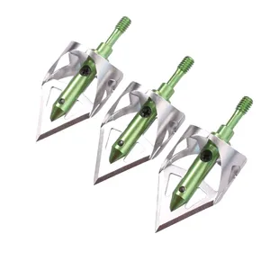 Elong 3 renk Broadheads sabit bıçak 100 tahıl 360 kesim avcılık okçuluk ok ucu