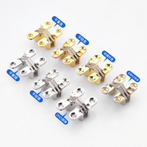 Zinc Alloy Furniture <b>Hinge</b> Flush Mount Concealed Cross <b>Hinge</b> For Cabinet Door And Dining <b>Table</b> Modern Design - Product Image 1