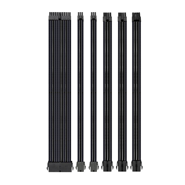 Asiahorse Customization Colorful Sleeve Extension Power Supply Cable 18AWG Power Cable Kit in Stock Tinned Copper PVC+PET 300V