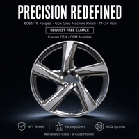 Jantes forgées sur mesure OEM à 5 branches, 17-24 pouces, finition gris canon usiné, en alliage d'aluminium, nouvelle compatibilité universelle avant/arrière Mercedes S