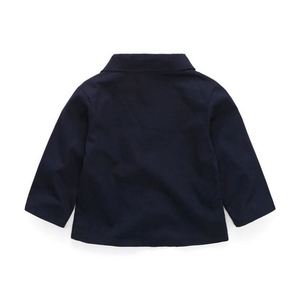 Nouvel ensemble de vêtements pour bébé garçon : chemise à manches longues avec nœud papillon, tenue élégante et décontractée, vente en gros - Product Image 4
