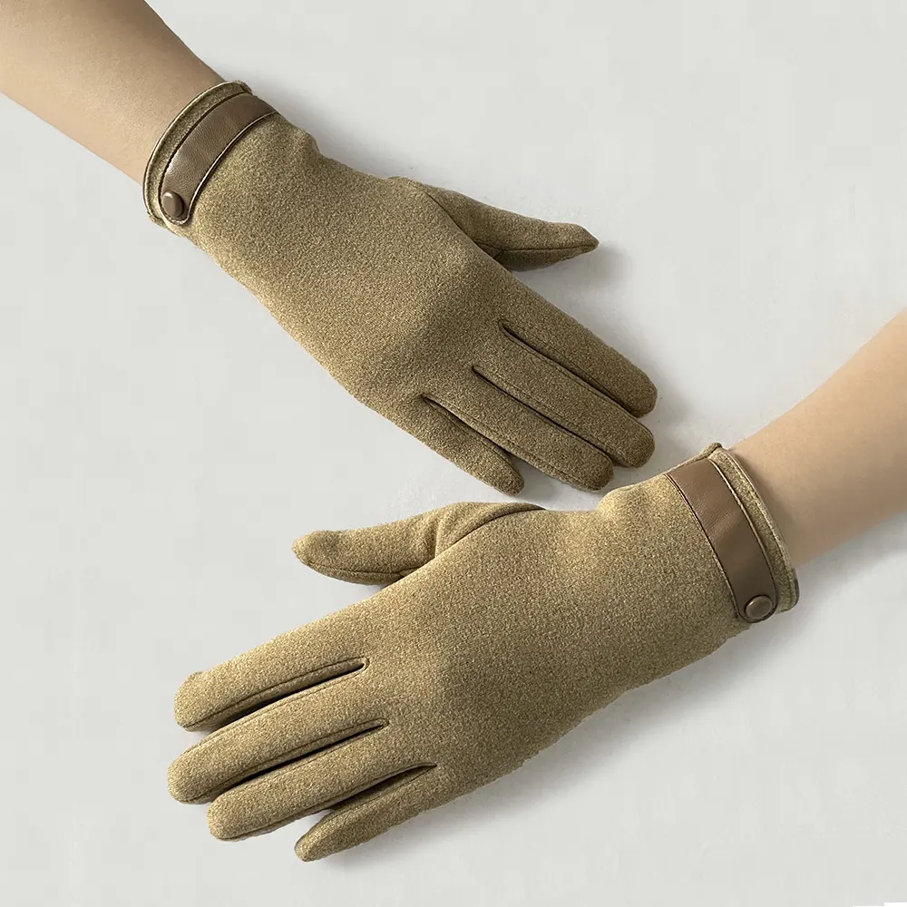 BSCI Fabricant femmes hiver conduite chaud et froid gants à écran tactile de mode