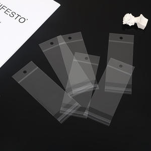 Flat Package Eco Friendly Custom Logo Print <b>Transparent</b> Recycled Jewelry Self Adhesive Seal Vietnam Opp <b>Bag</b> - Product Image 2