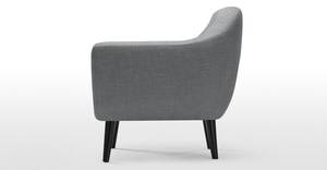 एकीकृत आर्मरेस्ट और टेप किए गए लकड़ी के पैर अनुकूलन योग्य असबाब टफ्टेड बैकरेस्ट सिंगल सोफा कुर्सी - Product Image 5