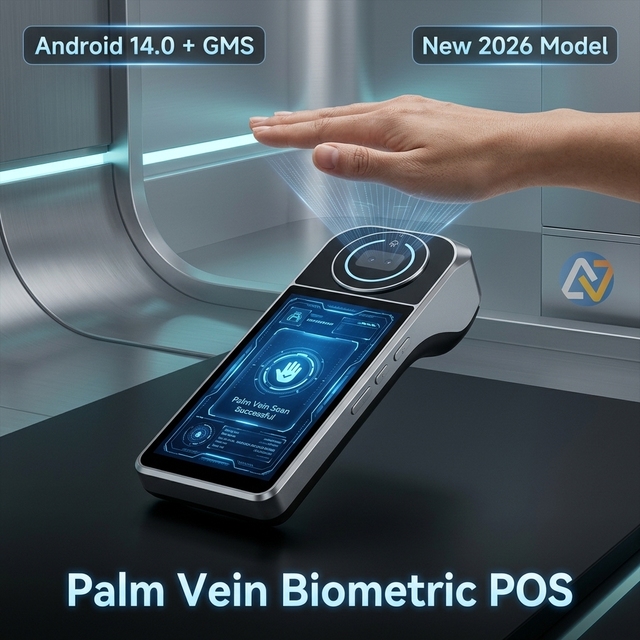 NORYOX 2026 New Android 14.0 GMS POS Terminal NB60PRO Handheld 4G Smart Palm Vein Recognition 58mm Receipt Printer 8-Core 2.0GHz