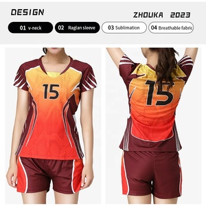 Di alta qualità moda unica <span class=keywords><strong>femminile</strong></span> <span class=keywords><strong>pallavolo</strong></span> usura all'ingrosso stampa sublimazione maglia numerata abbigliamento sportivo <span class=keywords><strong>pallavolo</strong></span> unico - Product Image 3