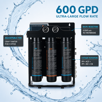 Sistema de Ósmosis Inversa Comercial Inteligente con Autoregulación TDS, Agua Mineral Alcalina, Interruptor de Emergencia, Filtro de Agua para Cafetería