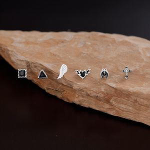 Boucles d'oreilles tendance en acier inoxydable 316L avec placage or PVD, design durable et résistant - Product Image 3