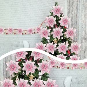 Fiori Natalizi in Stile Europeo da 14cm, Regali di Natale per Decorazioni di San Valentino e <span class=keywords><strong>Capodanno</strong></span> - Product Image 6