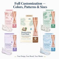 Masque Crème Hydratant pour les Pieds Bathrani en Gros, au Beurre de Coco et de Karité, Chaussettes de Soin Naturelles pour les Pieds, OEM, Marque Privée Personnalisée