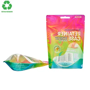 Fornecedor da China reciclar saco de plástico PE de qualidade alimentar de 128 onças e 180 mícrons com vedação forte e alta barreira para embalagens de alimentos