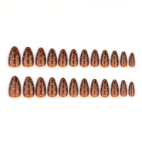24 faux ongles personnalisés avec étiquette privée, étui OEM, emballage sur mesure, fournitures pour ongles, faux ongles plus souples