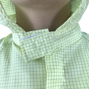 GI, ventas al por mayor, traje Unisex a prueba de polvo, rejilla de 5mm, ropa reutilizable para sala limpia, bata de trabajo de laboratorio, ropa Esd antiestática con tapa - Product Image 3