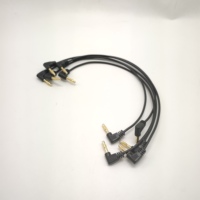 90 grados 4mm PVC aislado Conductor de cobre estañado 12V Banana Plug moldeado MONTAJE DE Cable para uso de electrodomésticos electrónicos
