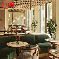 Meubles de salle à manger en cuir de luxe moderne, très demandés, pour hôtel, restaurant, cuisine, café, table et chaise, respectueux de l'environnement