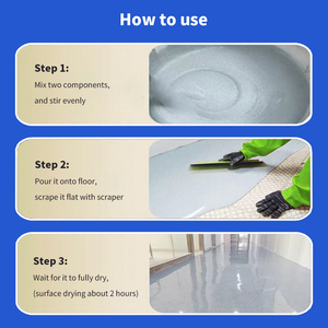 Pintura Epoxi Autonivelante Antideslizante Resistente al Desgaste para Renovación de Pisos, Revestimiento Líquido con Efecto Mármol para Interiores y Exteriores - Product Image 6